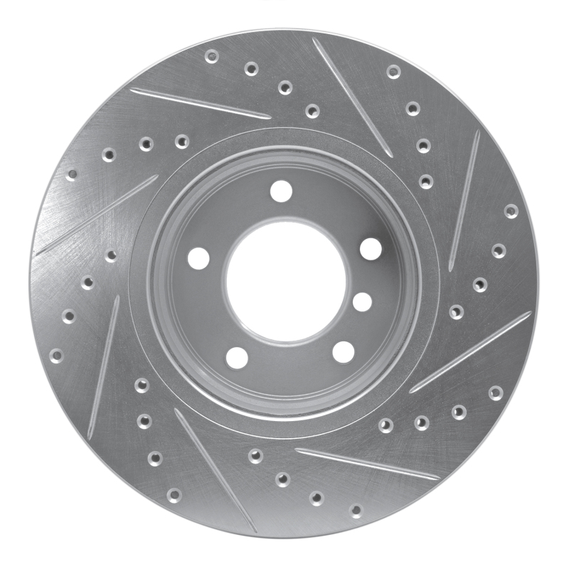 Picture of R1 04-10 BMW 525I (USA/Canada) Front Left Drilled & Slotted Silver Brake Rotor
