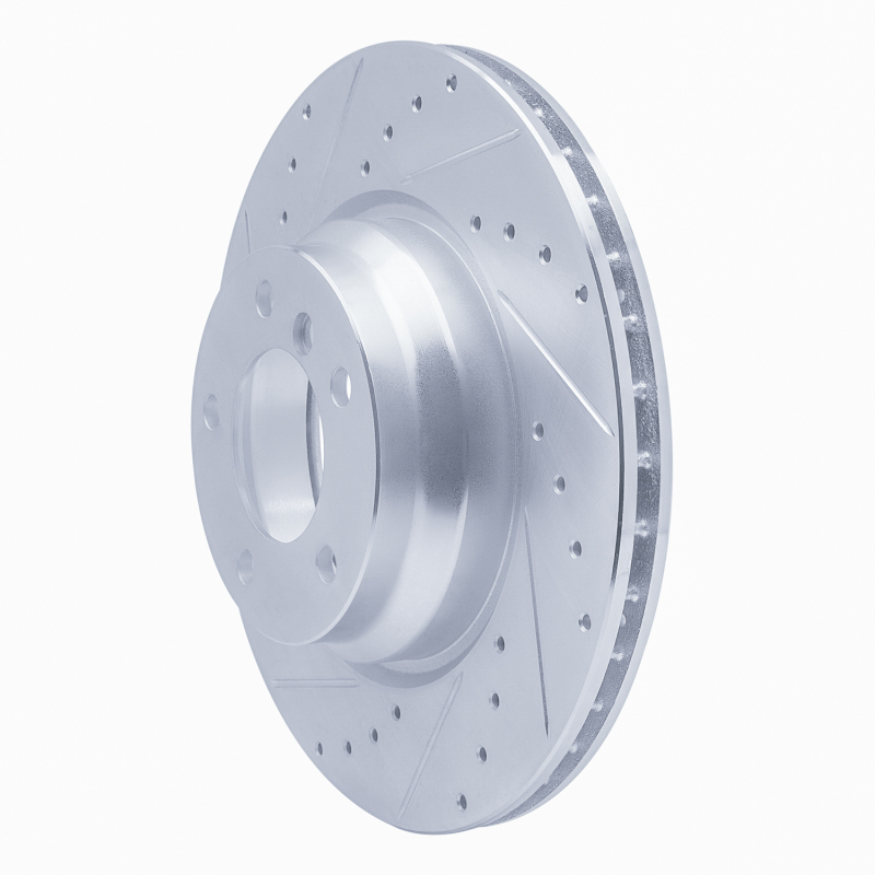 Picture of R1 06-12 BMW 330XI Front Left Drilled & Slotted Silver Brake Rotor