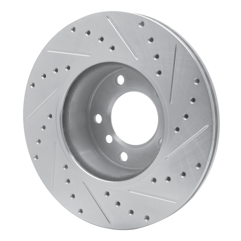 Picture of R1 06-13 BMW 128I Front Left Drilled & Slotted Silver Brake Rotor