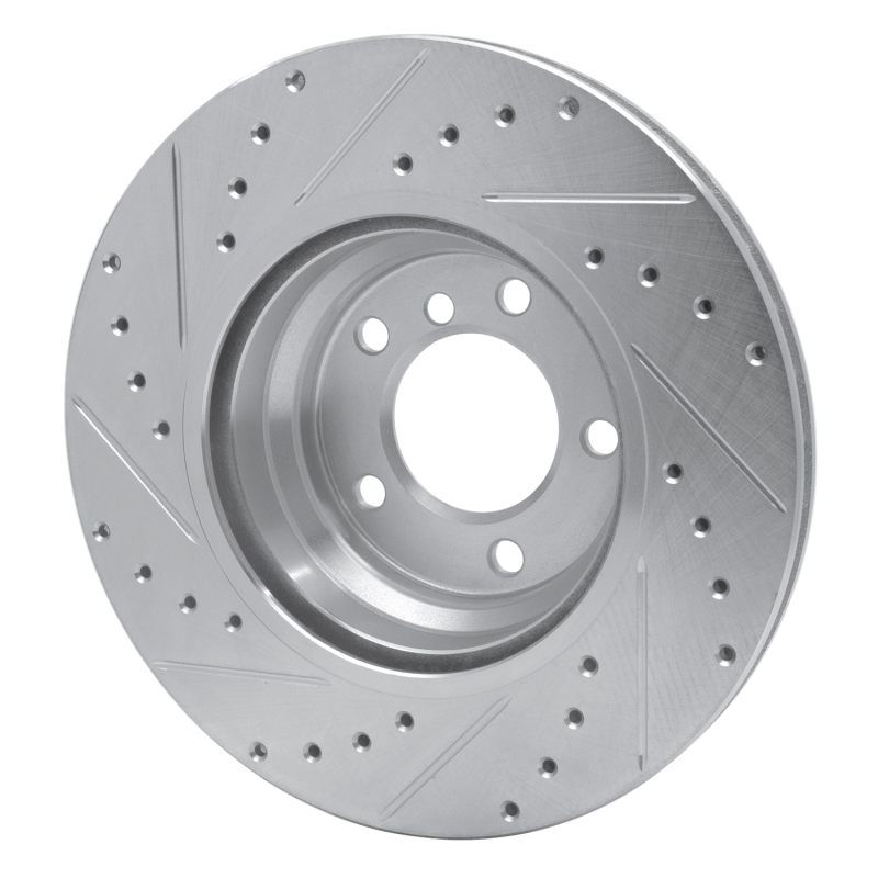 Picture of R1 06-12 BMW 330I Front Right Drilled & Slotted Silver Brake Rotor
