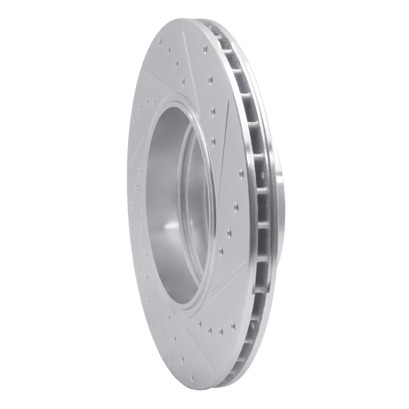Picture of R1 05-08 BMW 760I Rear Left Drilled & Slotted Silver Brake Rotor