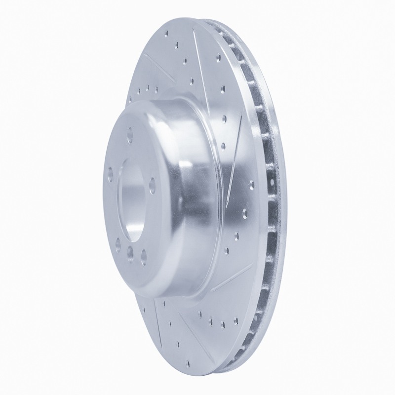 Picture of R1 06-13 BMW 330I Front Right Drilled & Slotted Silver Brake Rotor