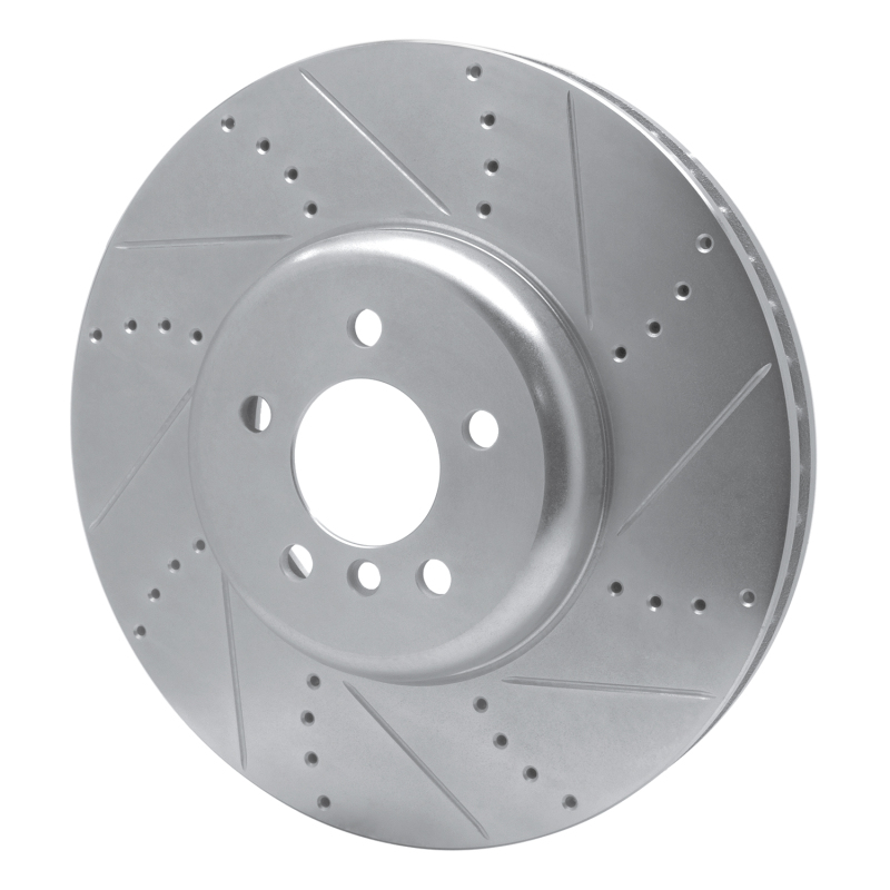 Picture of R1 09-17 BMW 750I Right Front Drilled & Slotted Silver Brake Rotor