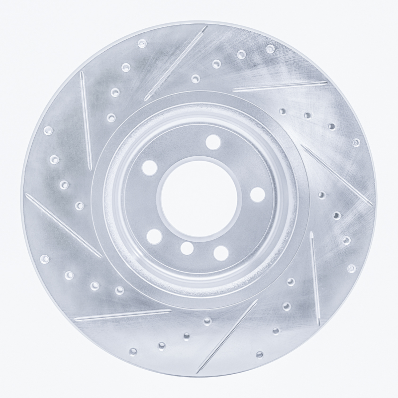 Picture of R1 06-13 BMW 330I Front Right Drilled & Slotted Silver Brake Rotor