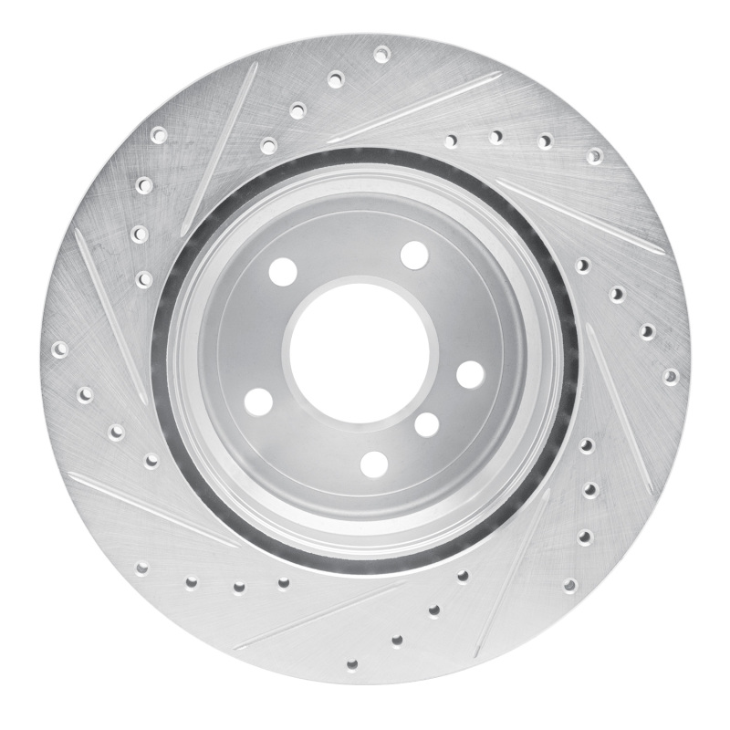 Picture of R1 08-13 BMW 135I Rear Right Drilled & Slotted Silver Brake Rotor