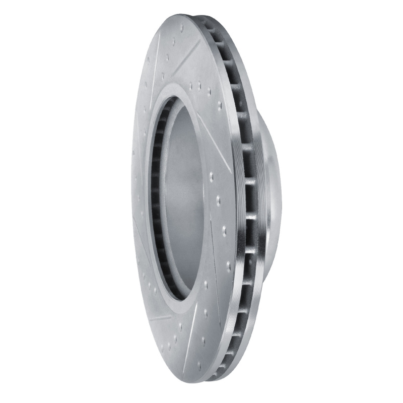 Picture of R1 09-16 BMW Z4 Front Right Drilled & Slotted Silver Brake Rotor