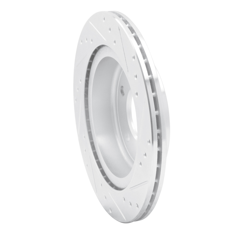 Picture of R1 09-16 BMW Z4 Rear Left Drilled & Slotted Silver Brake Rotor