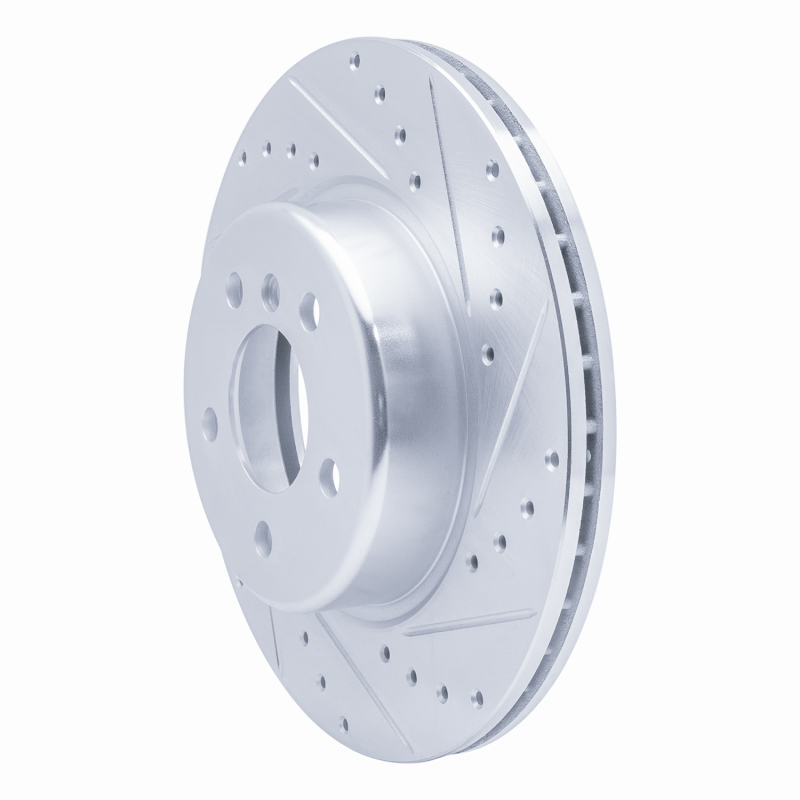 Picture of R1 11-16 BMW 528I Front Right Drilled & Slotted Silver Brake Rotor