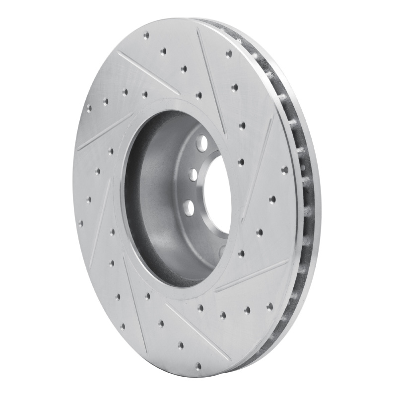 Picture of R1 12-21 BMW 228I Front Left Drilled & Slotted Silver Brake Rotor