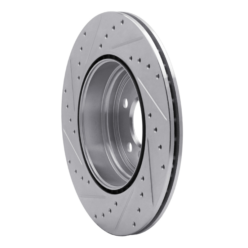 Picture of R1 12-20 BMW 435I Rear Right Drilled & Slotted Silver Brake Rotor