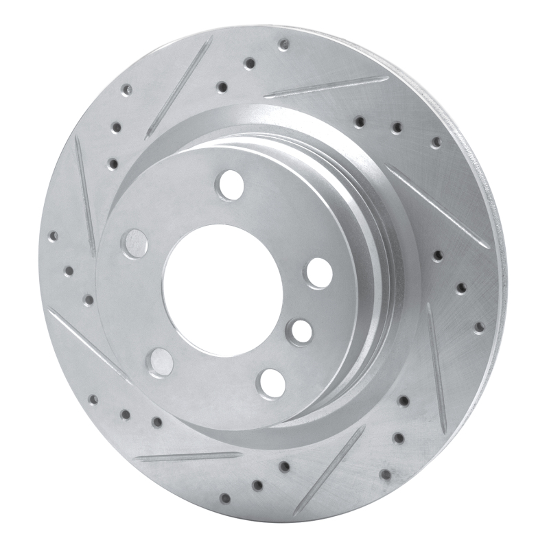 Picture of R1 06-21 BMW 220i (Mexico) Rear Left Drilled & Slotted Silver Brake Rotor
