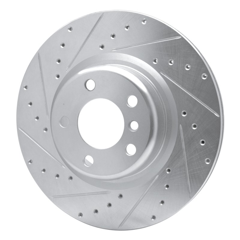 Picture of R1 12-20 BMW 230I Rear Left Drilled & Slotted Silver Brake Rotor