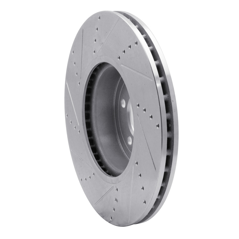 Picture of R1 13-20 BMW 335I xDrive Front Right Drilled & Slotted Silver Brake Rotor