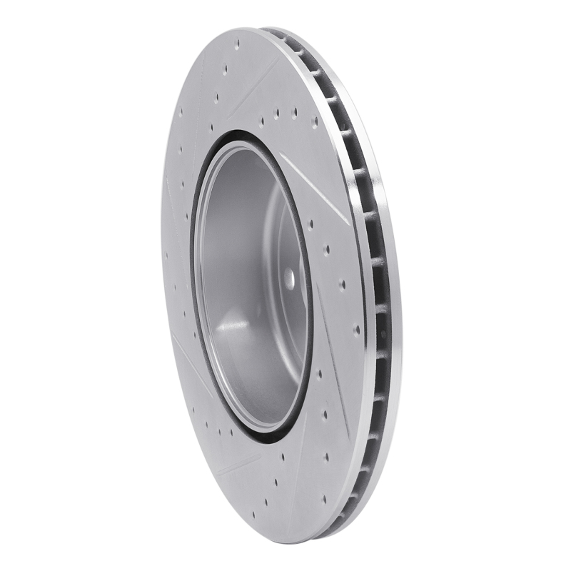 Picture of R1 13-21 BMW 230I xDrive Rear Right Drilled & Slotted Silver Brake Rotor