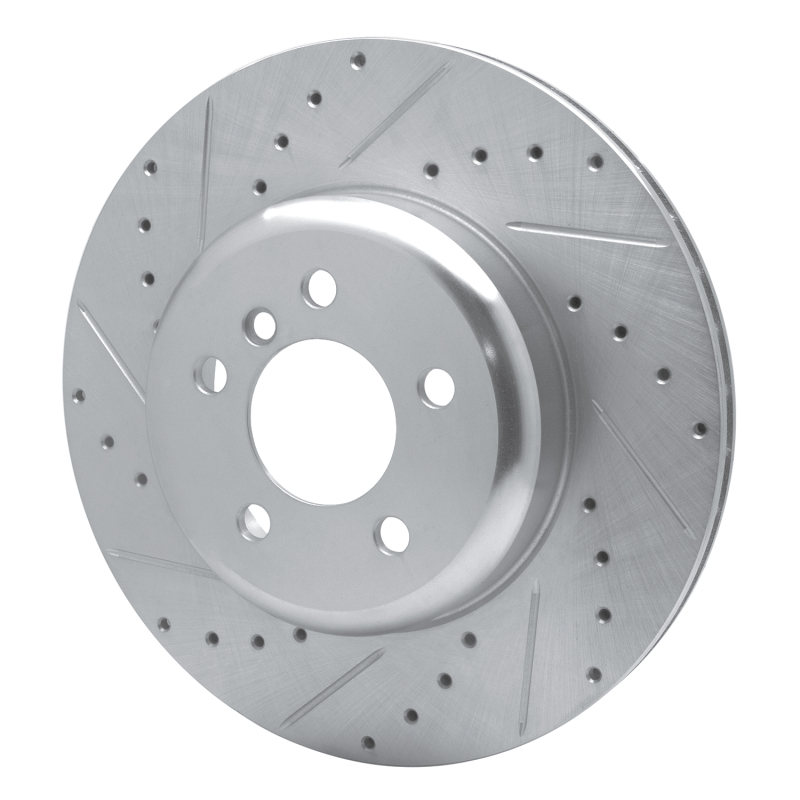 Picture of R1 13-21 BMW 428I Rear Left Drilled & Slotted Silver Brake Rotor