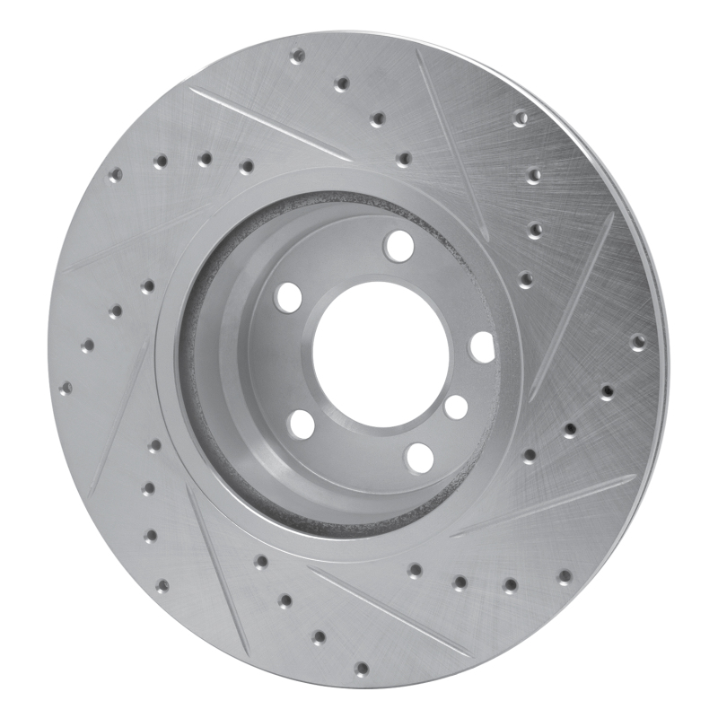 Picture of R1 12-18 BMW 328I Front Left Drilled & Slotted Silver Brake Rotor