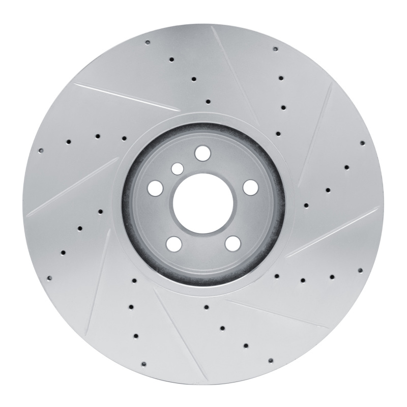 Picture of R1 16-25 BMW M240I xDrive Left Front Drilled & Slotted Silver Brake Rotor