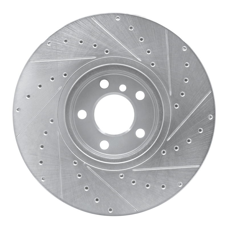 Picture of R1 02-06 BMW X5 Front Left Drilled & Slotted Silver Brake Rotor