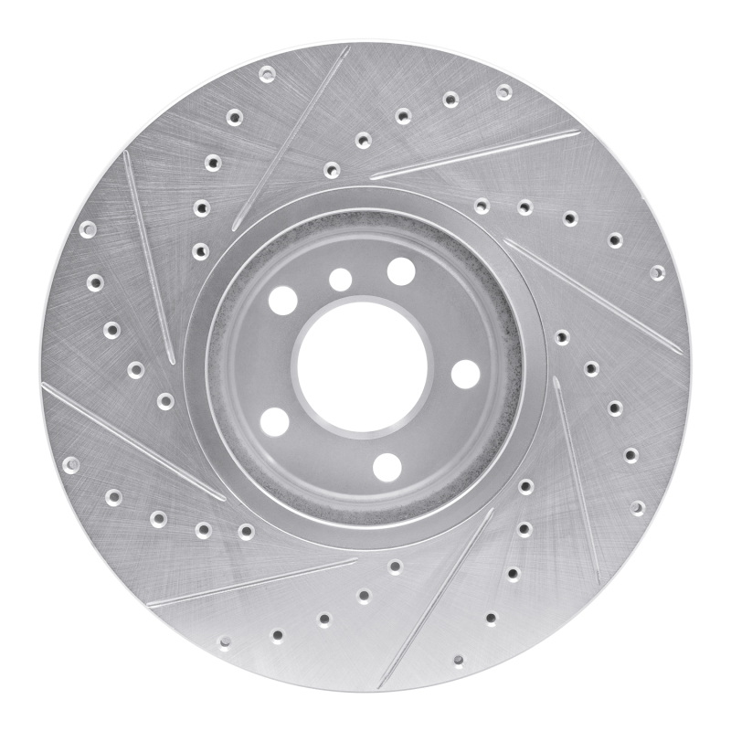 Picture of R1 02-06 BMW X5 Front Right Drilled & Slotted Silver Brake Rotor