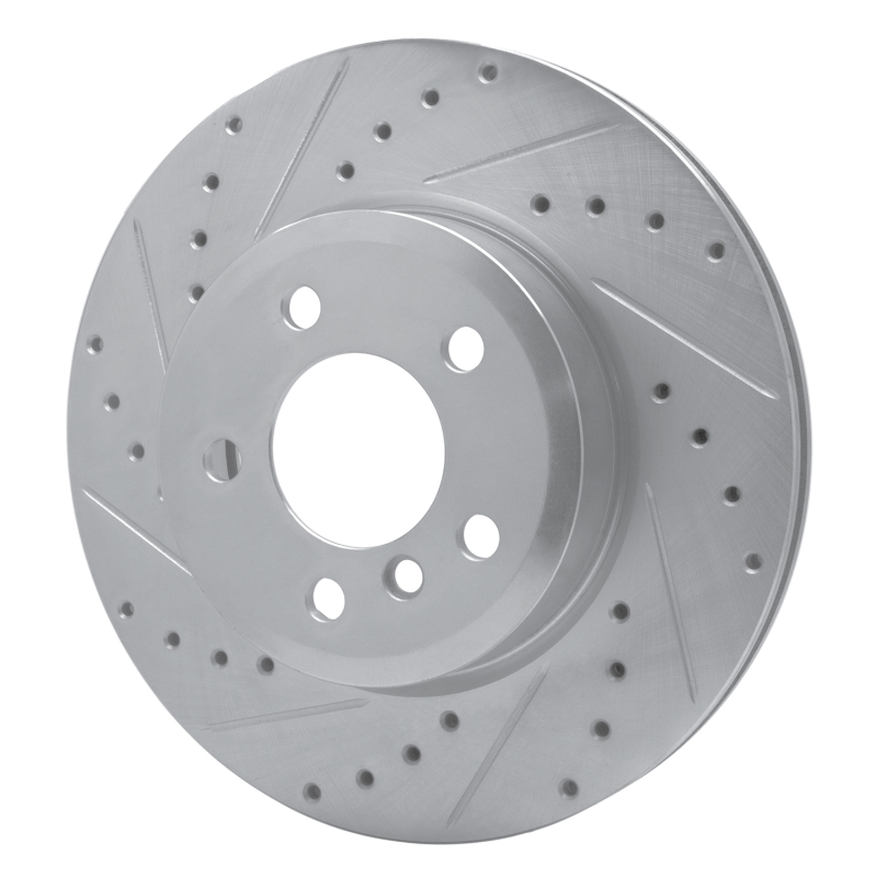 Picture of R1 04-10 BMW X3 Front Left Drilled & Slotted Silver Brake Rotor
