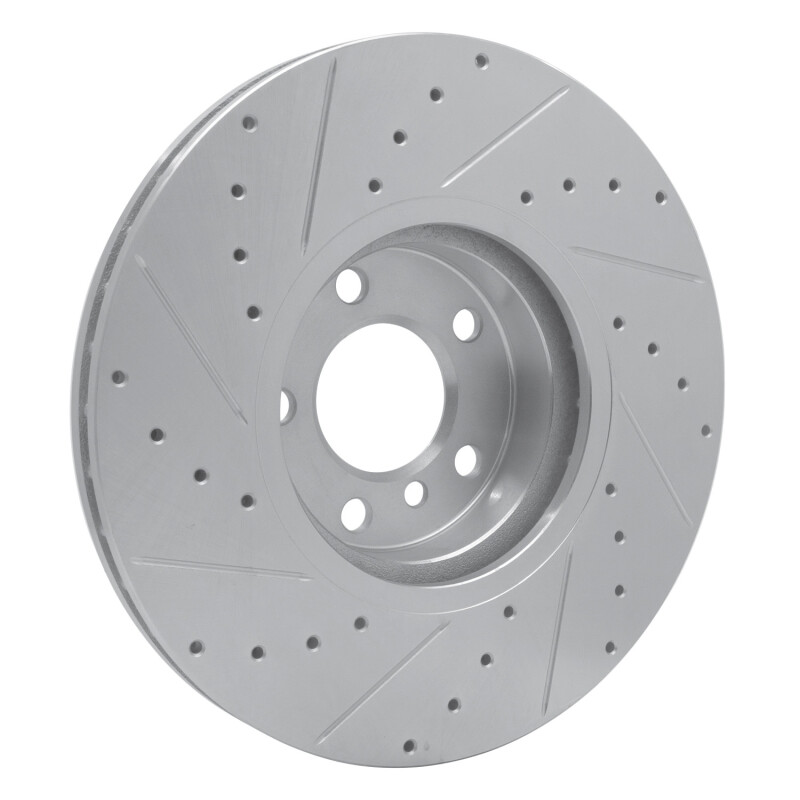Picture of R1 07-18 BMW X5 Front Right Drilled & Slotted Silver Brake Rotor