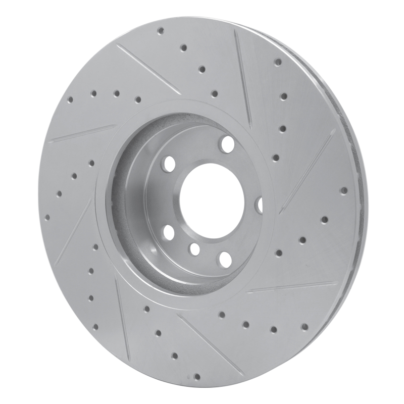 Picture of R1 07-18 BMW X5 Front Left Drilled & Slotted Silver Brake Rotor
