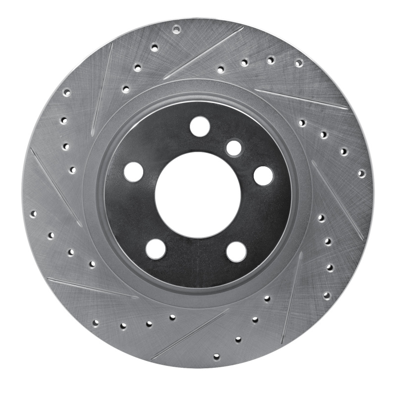 Picture of R1 11-18 BMW X3 Rear Left Drilled & Slotted Silver Brake Rotor