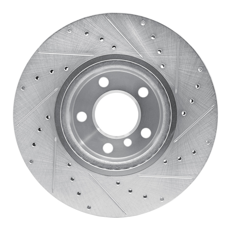 Picture of R1 11-18 BMW X3 Front Left Drilled & Slotted Silver Brake Rotor