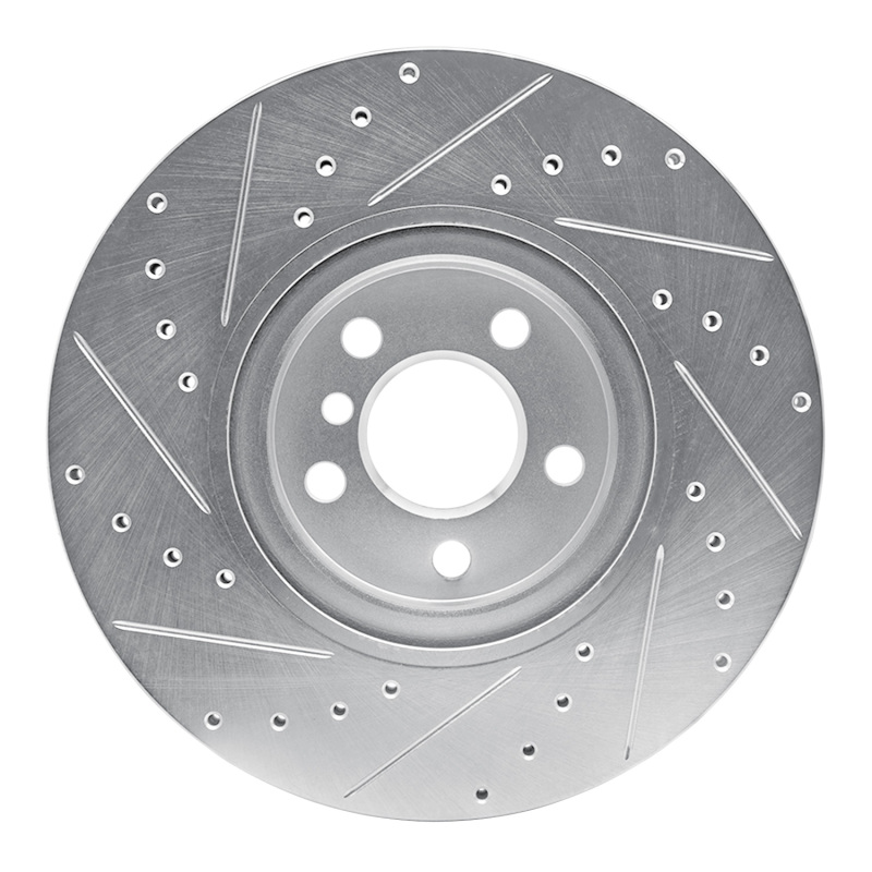 Picture of R1 15-25 BMW X1 (USA/Canada) Front Right Drilled & Slotted Silver Brake Rotor