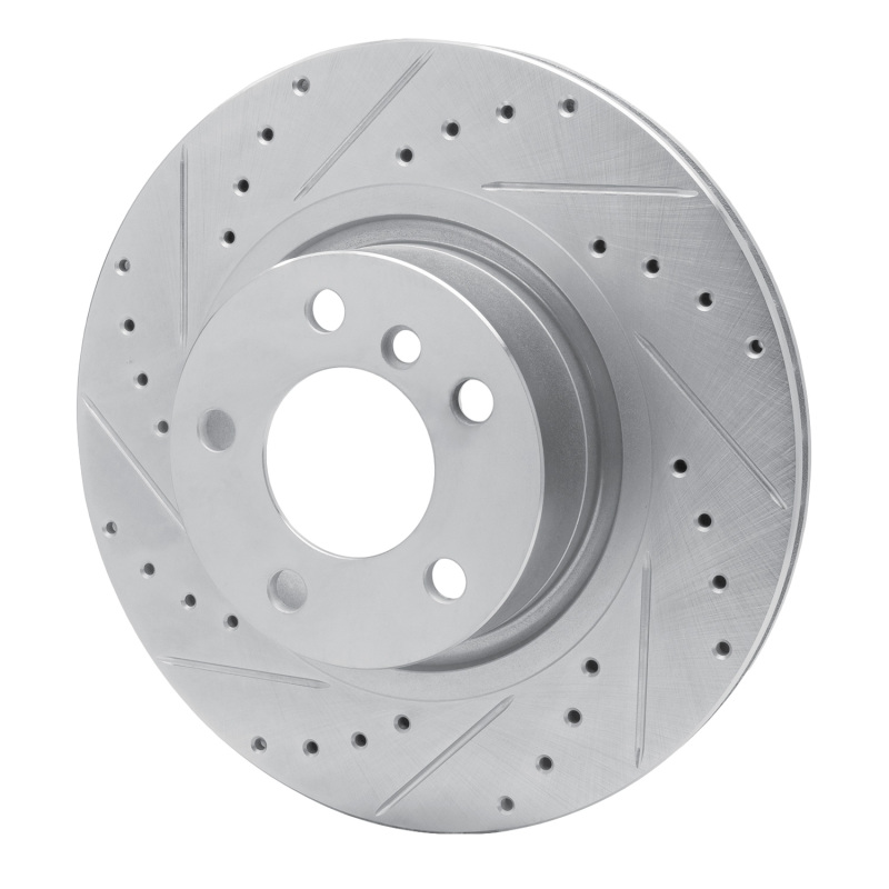 Picture of R1 11-18 BMW X3 Rear Left Drilled & Slotted Silver Brake Rotor