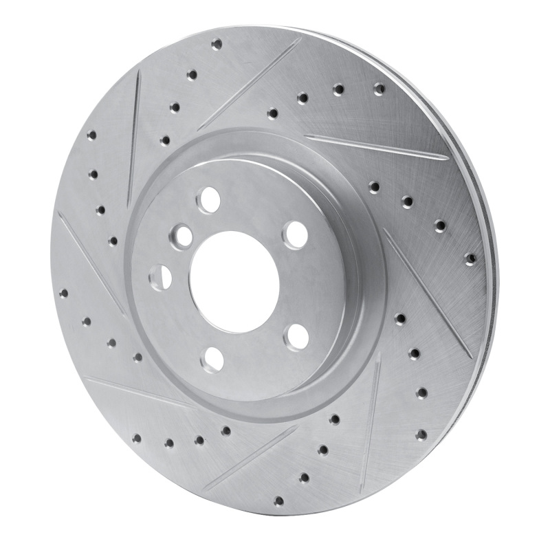 Picture of R1 15-25 BMW 228I Gran Coupe Front Left Drilled & Slotted Silver Brake Rotor