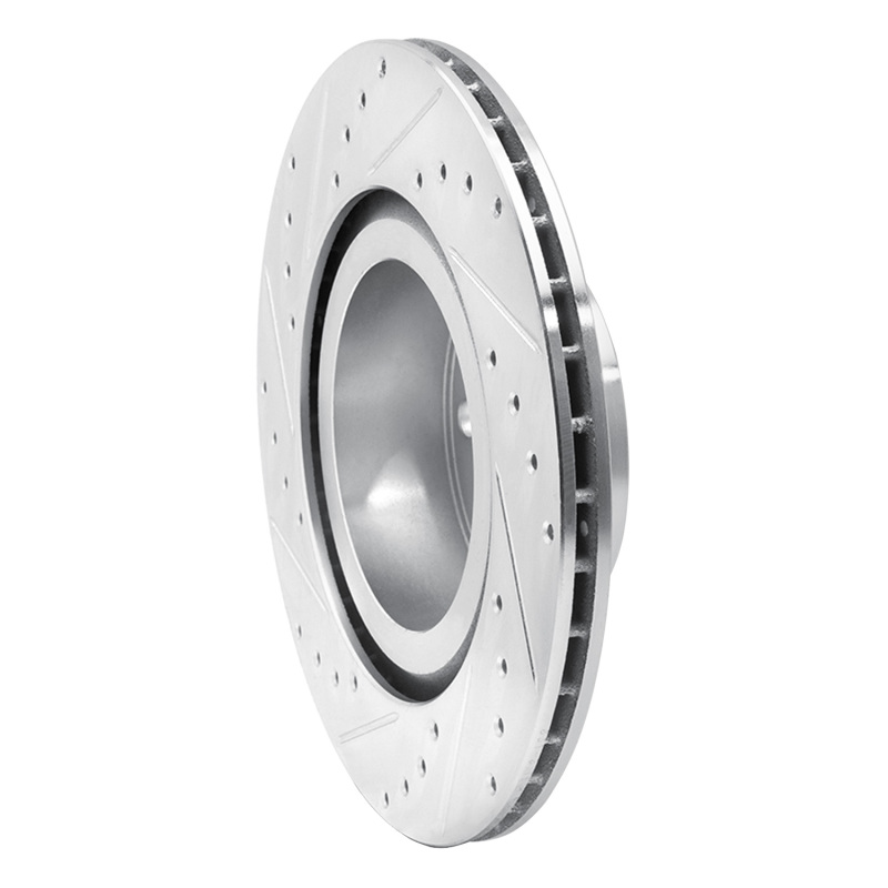 Picture of R1 11-18 BMW X3 Rear Right Drilled & Slotted Silver Brake Rotor