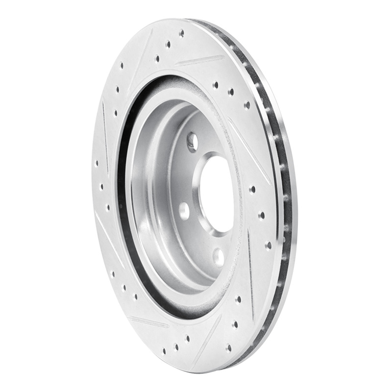 Picture of R1 16-26 BMW 228I xDrive Gran Coupe Rear Right Drilled & Slotted Silver Brake Rotor