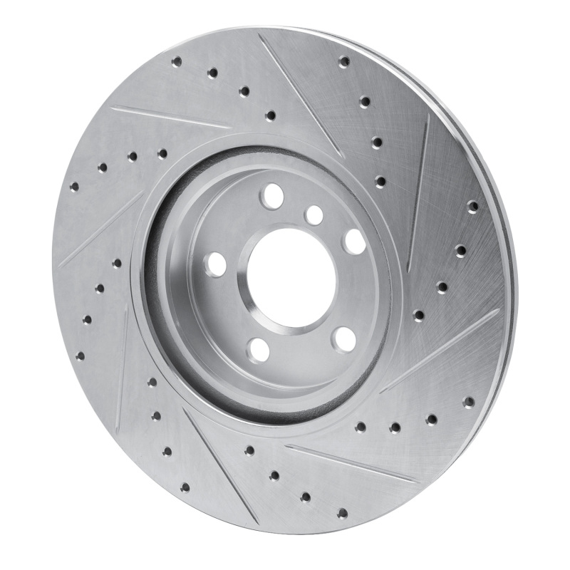 Picture of R1 15-25 BMW 228I Gran Coupe Front Left Drilled & Slotted Silver Brake Rotor