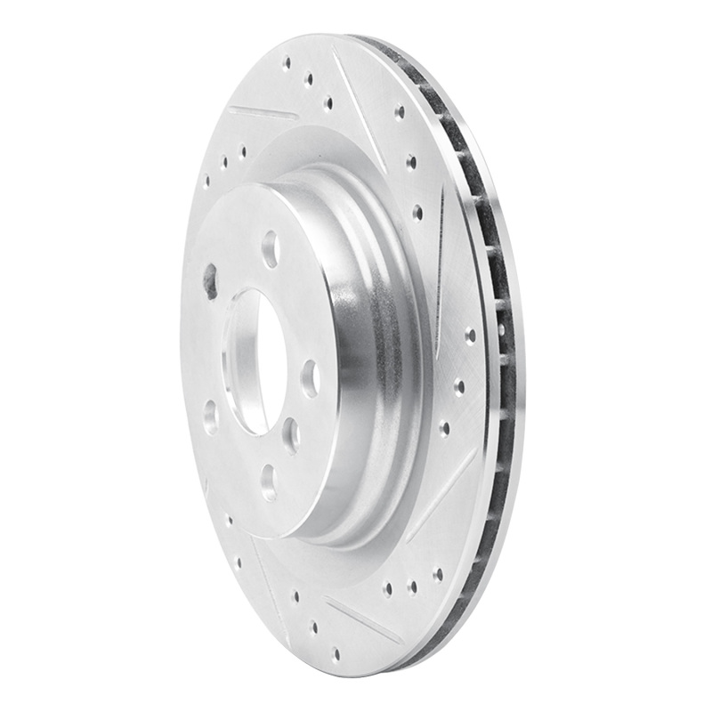 Picture of R1 16-26 BMW 228I xDrive Gran Coupe Rear Right Drilled & Slotted Silver Brake Rotor
