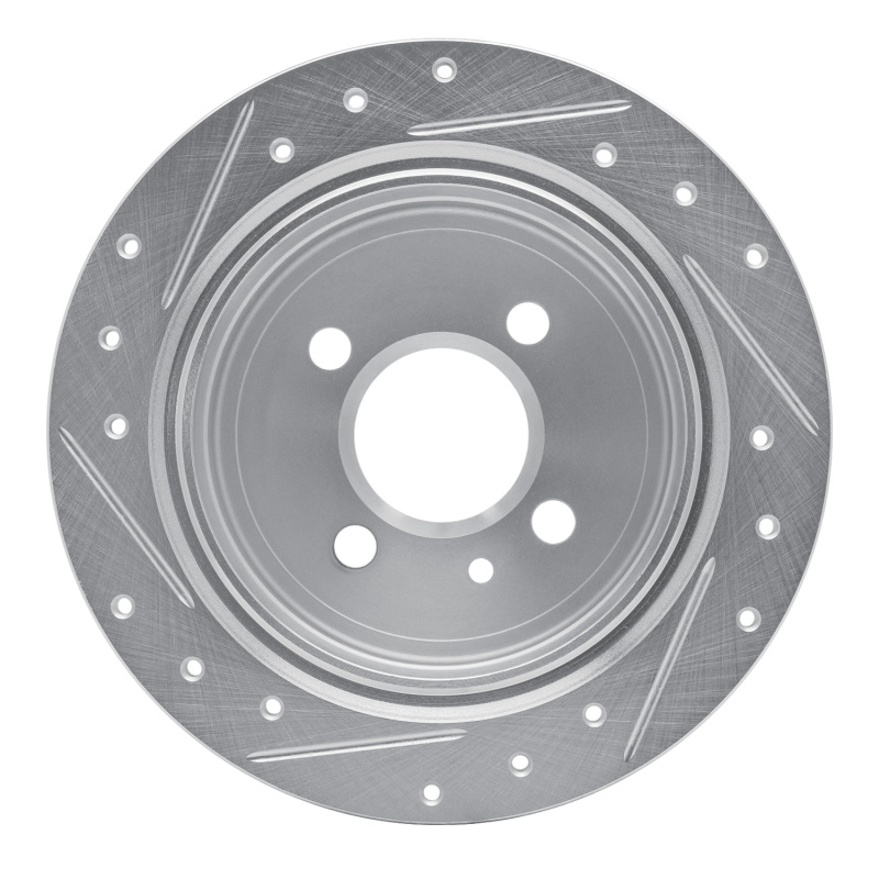 Picture of R1 88-90 BMW 325IX Rear Right Drilled & Slotted Silver Brake Rotor