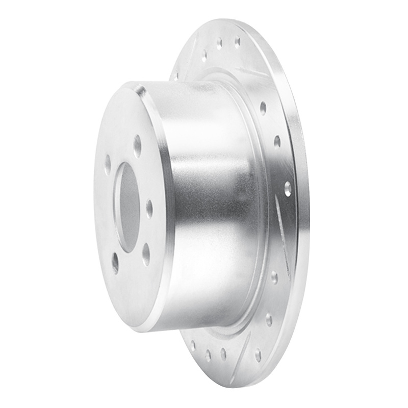 Picture of R1 88-90 BMW 325IX Rear Left Drilled & Slotted Silver Brake Rotor