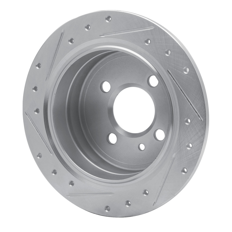 Picture of R1 88-90 BMW 325IX Rear Right Drilled & Slotted Silver Brake Rotor