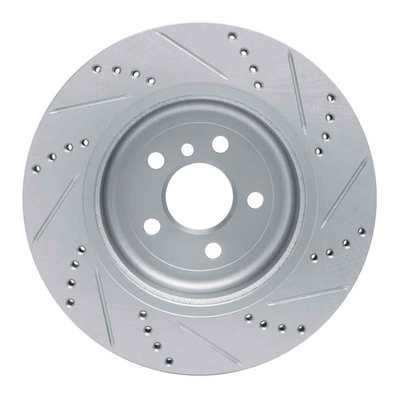 Picture of R1 17-25 BMW 230I Right Rear Drilled & Slotted Silver Brake Rotor