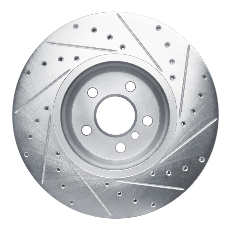 Picture of R1 18-25 BMW Z4 Front Left Drilled & Slotted Silver Brake Rotor