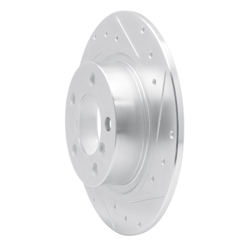 Picture of R1 15-26 BMW 228I xDrive Gran Coupe Front Right Drilled & Slotted Silver Brake Rotor