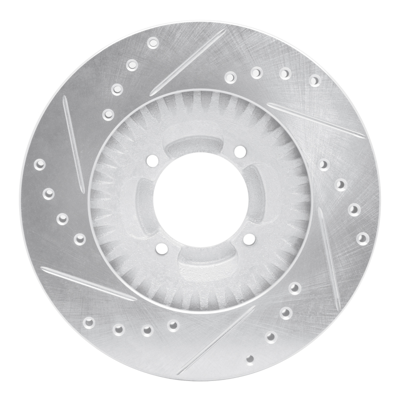 Picture of R1 83-89 Isuzu Impulse Front Right Drilled & Slotted Silver Brake Rotor