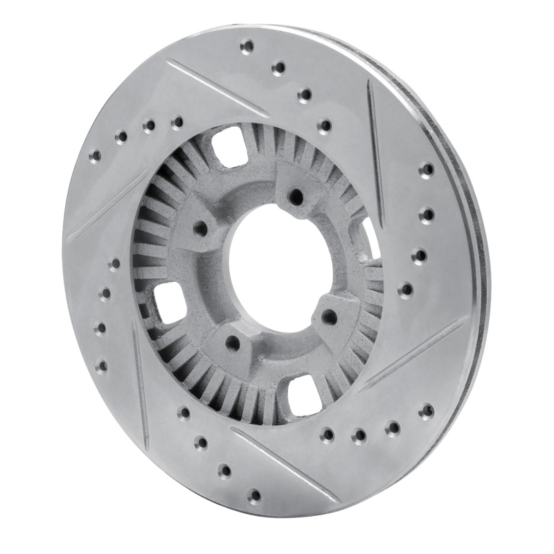 Picture of R1 83-89 Isuzu Impulse Front Left Drilled & Slotted Silver Brake Rotor