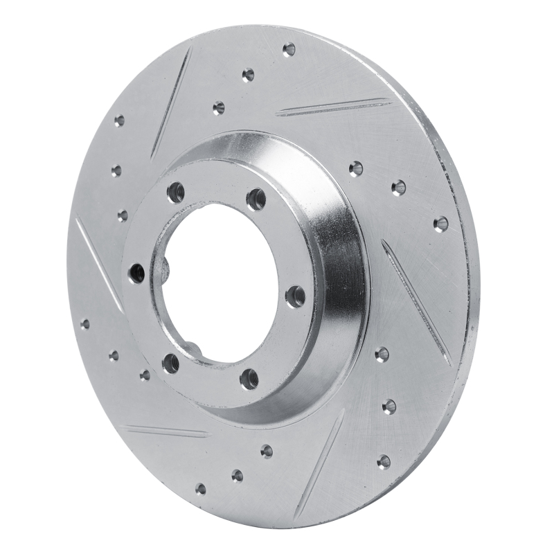 Picture of R1 78-83 Chevrolet Luv Front Left Drilled & Slotted Silver Brake Rotor