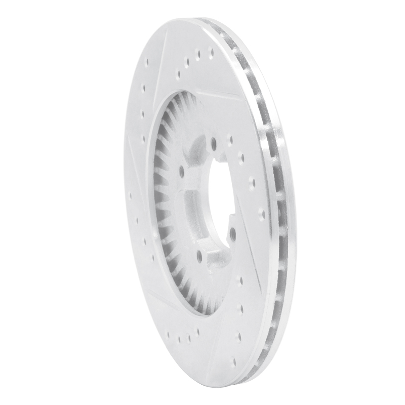 Picture of R1 83-89 Isuzu Impulse Front Right Drilled & Slotted Silver Brake Rotor
