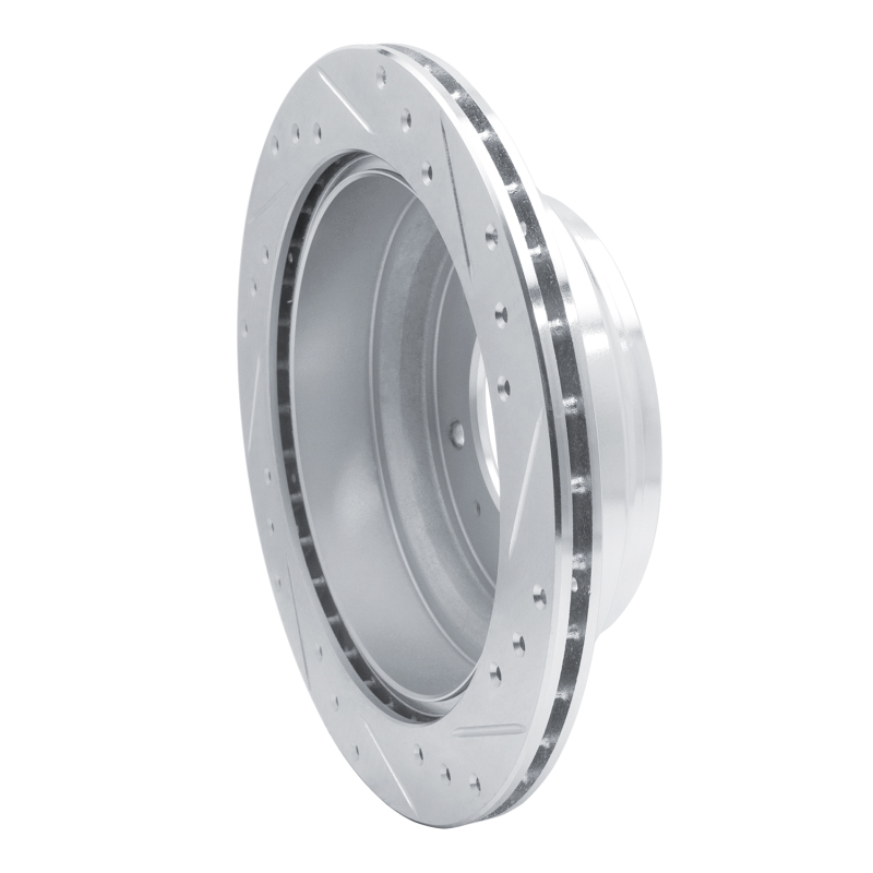 Picture of R1 92-04 Acura SLX Rear Left Drilled & Slotted Silver Brake Rotor