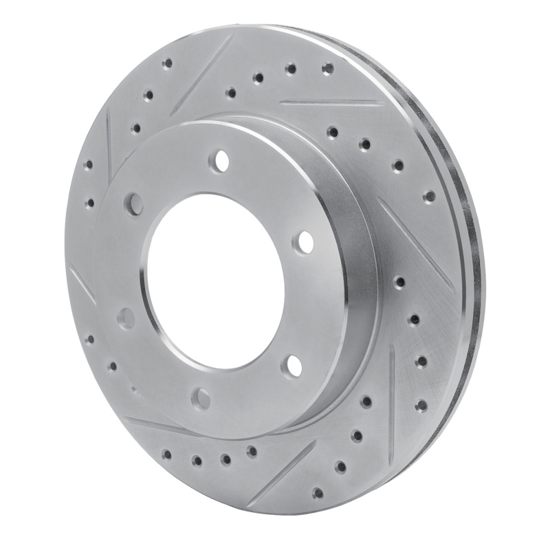 Picture of R1 01-04 Honda Passport Front Left Drilled & Slotted Silver Brake Rotor