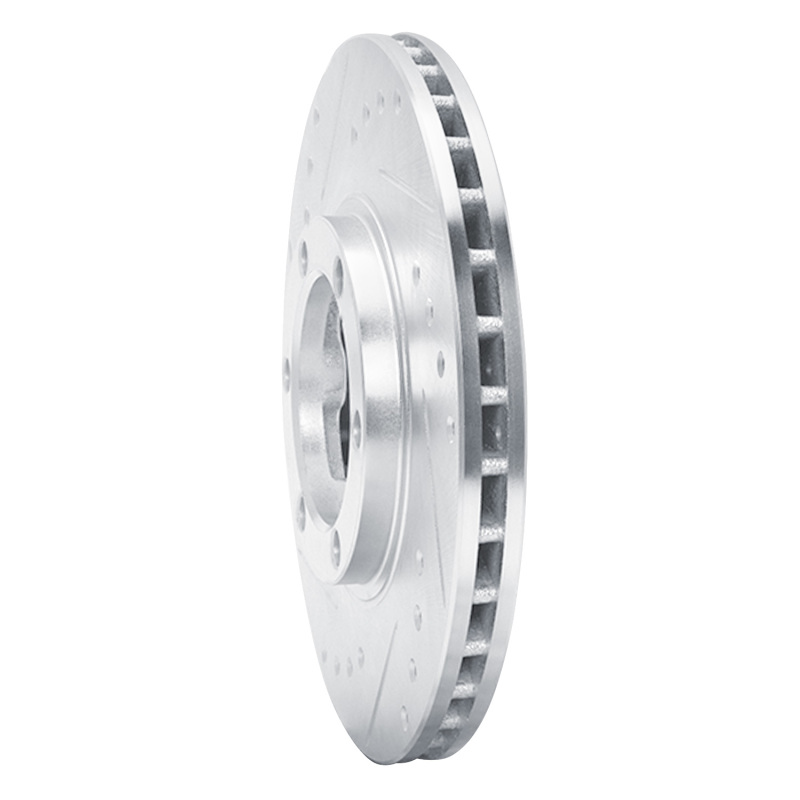 Picture of R1 86-06 Chevrolet Luv Pickup (Mexico) Front Left Drilled & Slotted Silver Brake Rotor