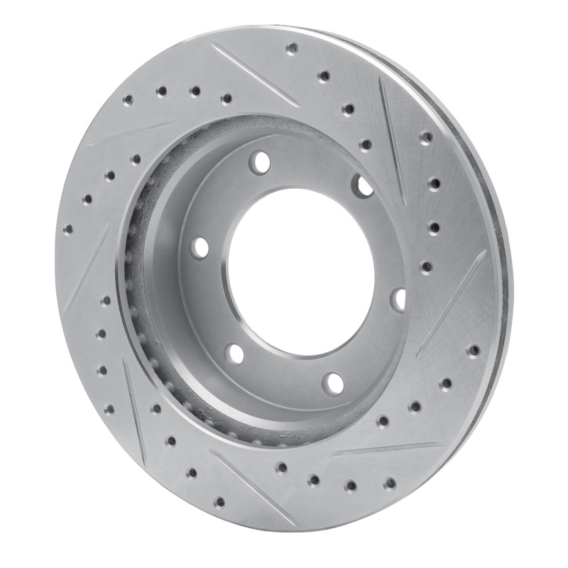 Picture of R1 01-04 Honda Passport Front Left Drilled & Slotted Silver Brake Rotor