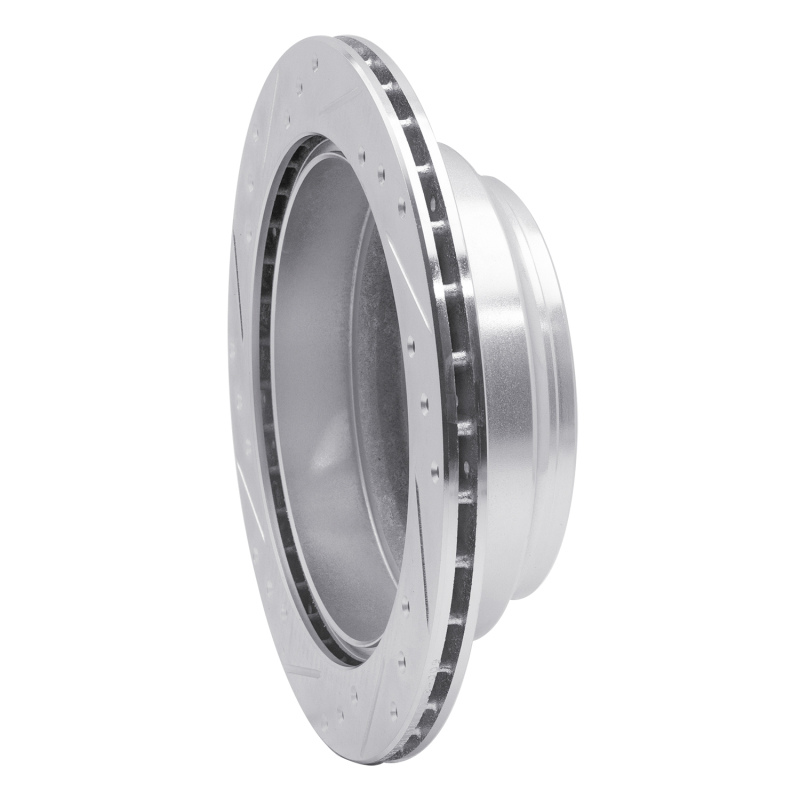 Picture of R1 92-04 Acura SLX Rear Right Drilled & Slotted Silver Brake Rotor